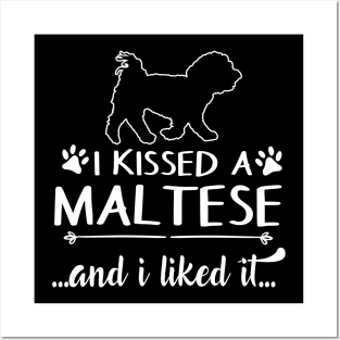 I Kissed A Maltese Posters and Art